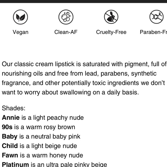 Lawless Satin LUXE Lipstick in “Child” Nude pink Classic Cream Lipstick BNIB - Picture 9 of 9